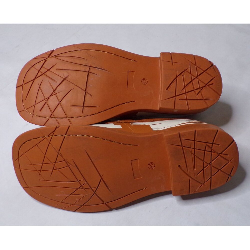 🆕CAMPERLAB 198 Loafer Shoes Brown White Leather 11 - Picture 12 of 12